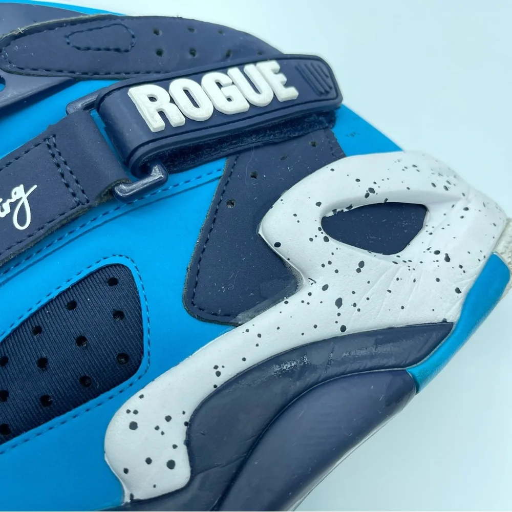 Patrick Ewing Shoes 10.5 Blue White Rogue Lace Up Athletic High Tops - Picture 7 of 13